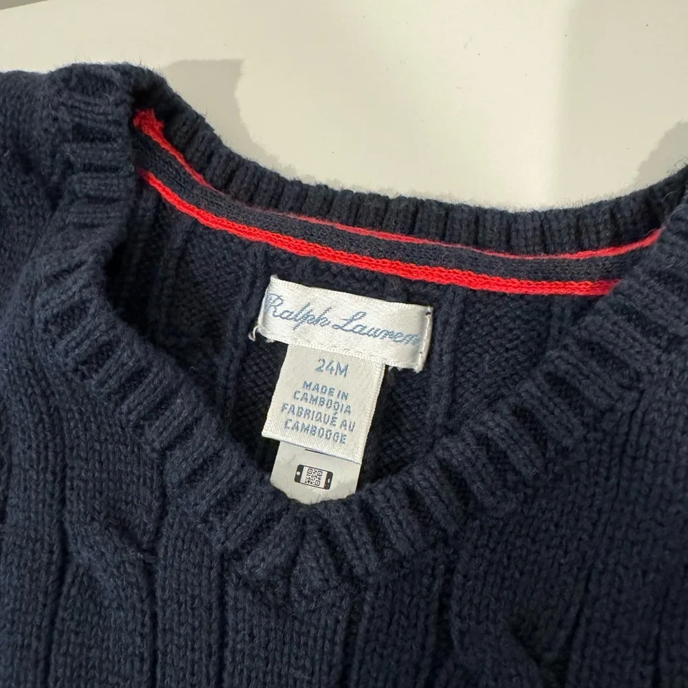 Ralph Lauren Toddler Sweater Vest - Picture 2 of 3